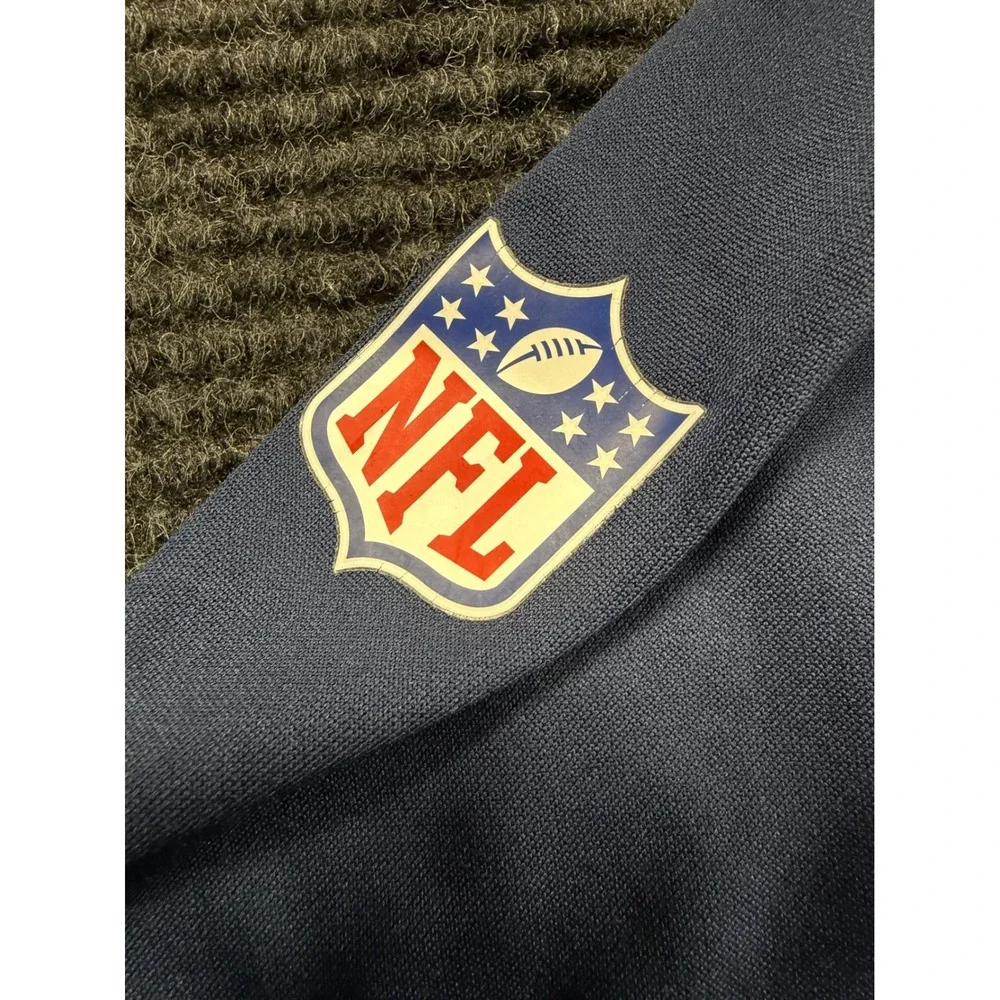 Nike Mens Los Angeles Rams Therma-FIT Full Zip Hoodie Navy Blue L 748069-419